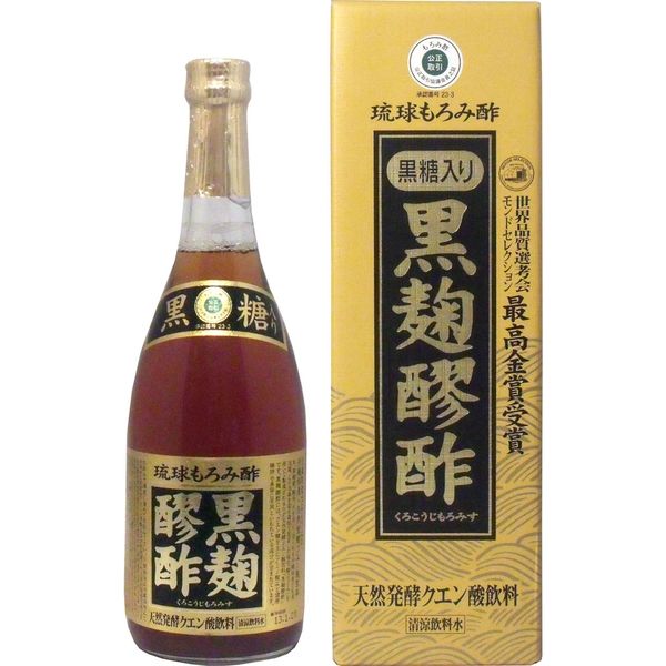 ヘリオス酒造 琉球もろみ酢 黒麹醪酢(黒糖タイプ) 720mL×12セット