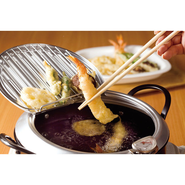 和平フレイズ 燕三条いいもの小路 鉄製蓋付天ぷら鍋２４ｃｍ TM-9090 1個（直送品） - アスクル