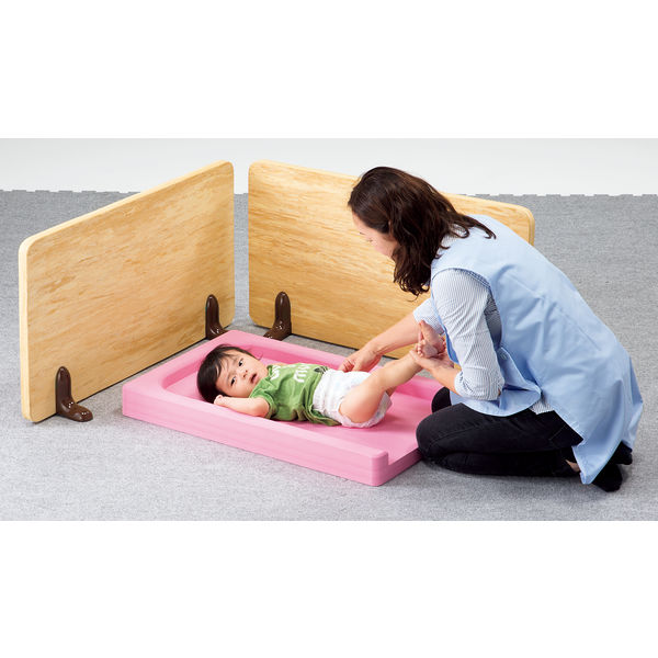 マスセット フリーローパーティション 木調 1台 60222 マスセット