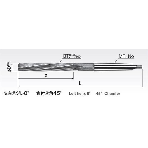 岡崎精工製SP刃マシンリーマ 岡崎精工 スパイラル刃マシンリーマ SPMR 25.7 1本（直送品） - アスクル