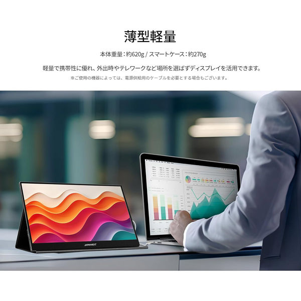 JAPANNEXT 15.6インチ 4Kワイド モバイルディスプレイ JN-MD-IPS156U 1台（直送品）