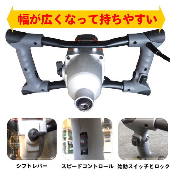 友定建機 ハンドミキサー TKH-12(W) 1セット（直送品） - アスクル