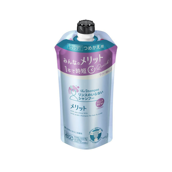 メリット リンスのいらないシャンプー 詰め替え 340ml 1セット（2個