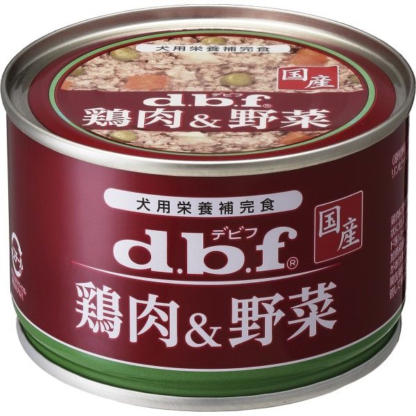デビフ 鶏肉＆野菜 国産 150g 4缶 ドッグフード ウェット 缶詰 - アスクル