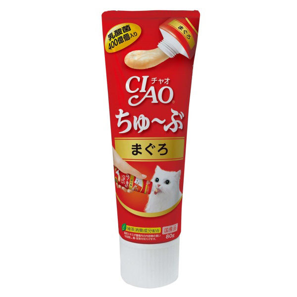 いなば CIAO ちゅーぶ まぐろ 80g 3個 国産<ちゅ~ぶ いなば CIAO ちゅーぶ まぐろ 80g 3個 国産<ちゅ~ぶ