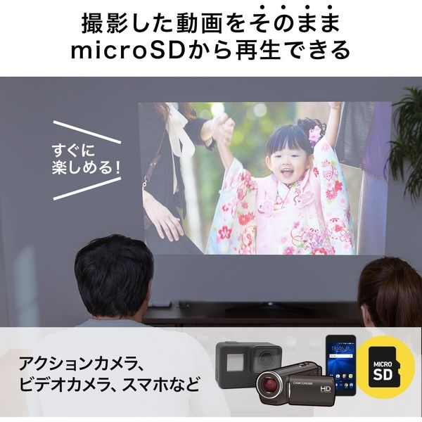 サンワサプライ 小型プロジェクター 400-PRJ027 1台(直送品 サンワサプライ 小型プロジェクター 400-PRJ027 1台(直送品