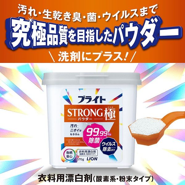 ブライト STRONG（ストロング）極 粉末タイプ 詰め替え 500g 1個