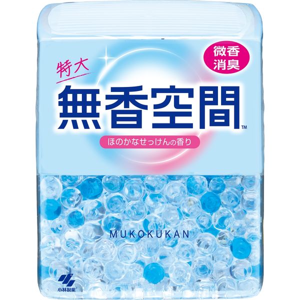 無香空間 ほのかなせっけん 本体 特大 消臭ビーズ 消臭剤 630g 1