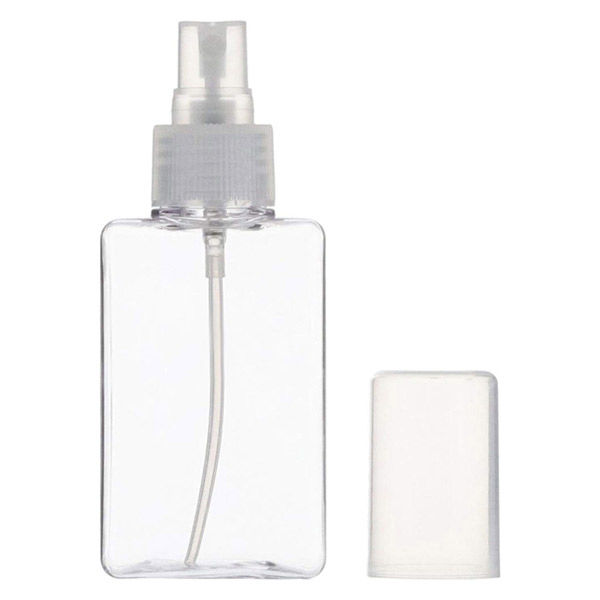 スプレーボトル クリア スクエア 100ml ベストコ - アスクル