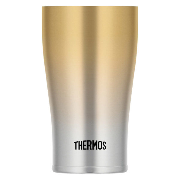 サーモス（THERMOS） 真空断熱タンブラー 340ml ゴールドフェード JDE-341C GD-FD 1個 - アスクル