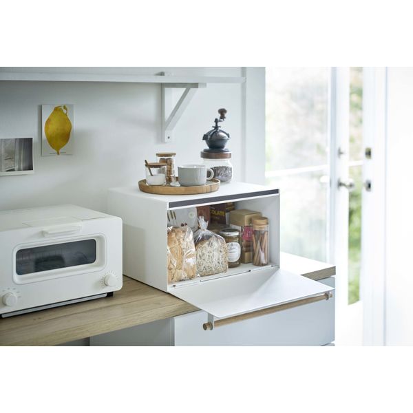 tosca（トスカ） ブレッドケース ホワイト 1個 山崎実業 【送料無料