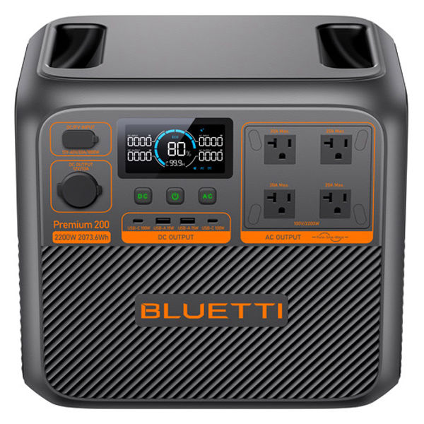 ブルーティパワー ポータブル電源 Premium 200 V2(2073Wh 2200W