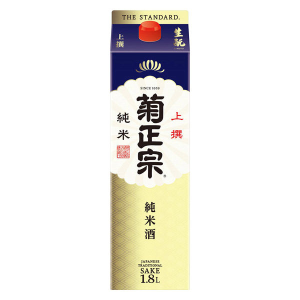 菊正宗 上撰 生もと純米 1.8L パック 1セット（1本×6） 日本酒