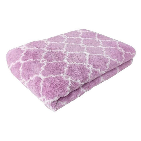 林 バスタオル マイクロファイバー モロッカン パープル（紫） 1セット