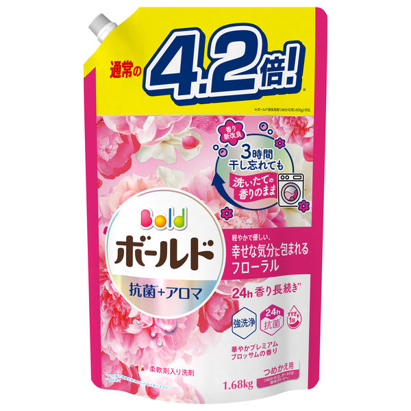 P＆G　ボールド　プレミアムブロッサム　抗菌アロマ　洗濯用洗剤　400g　40袋 P＆G ボールド プレミアムブロッサム 抗菌アロマ 洗濯洗剤 400g