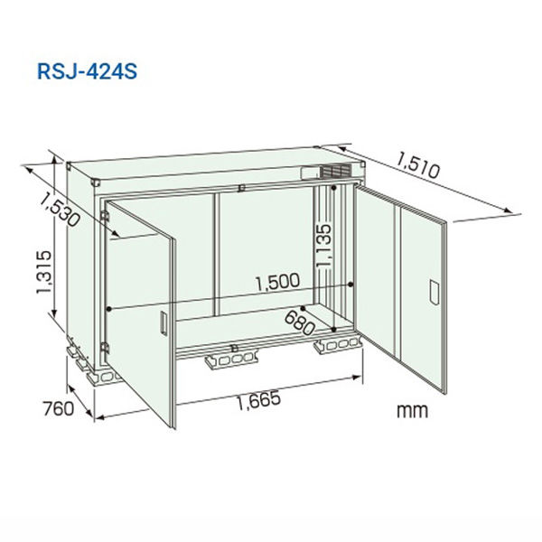 MK精工 米保管庫 爽快蔵12俵用、調湿機能付 RSJ-424S 1台（直送
