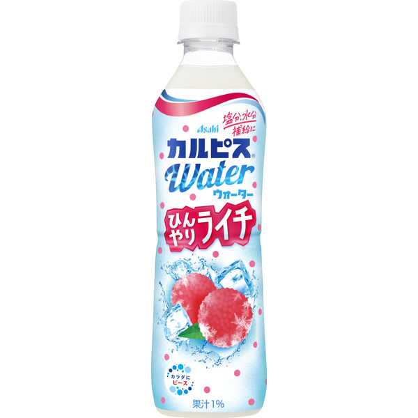 アサヒ飲料 カルピスウォーターひんやりライチ 490ml 1セット（48本