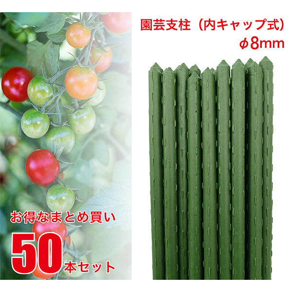 ジェイワークスプランニング 園芸支柱8mm×90cm 50本セット JSB-8-90 1