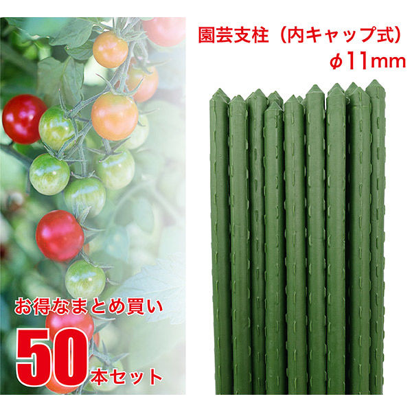 ジェイワークスプランニング 園芸支柱11mm×120cm 50本セット JSB-11