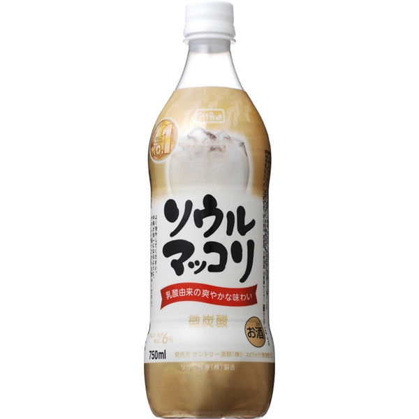 ソウルマッコリ 韓国 750ml ペット 1セット（1本×15） サントリー