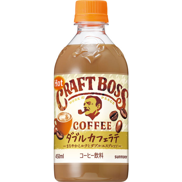 サントリー クラフトボス ダブルカフェラテ ホット 450ml 1箱