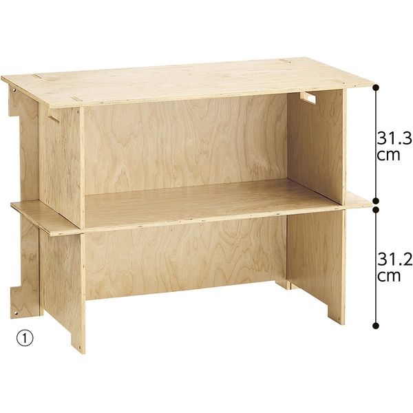 木製ラック ストア・エキスプレス 木製簡易ラック W90×H65cm 2245-965 1台（直送品