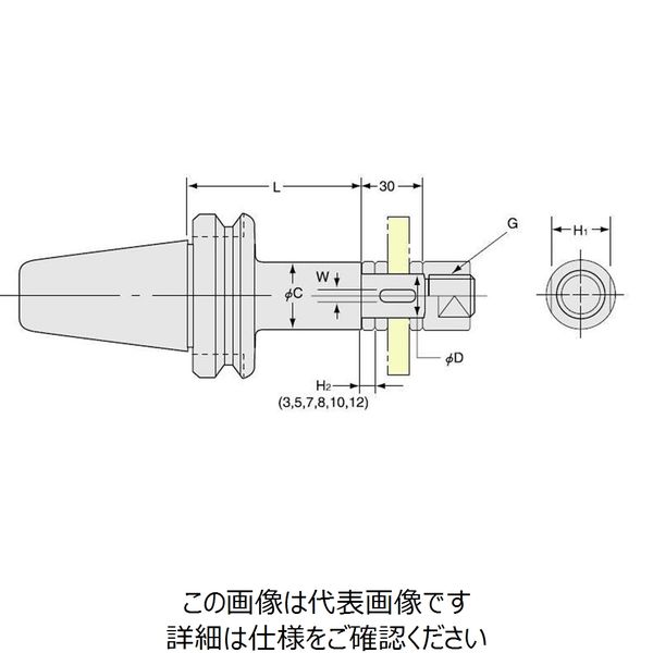 日研工作所 サイドカッタアーバ BT30-SCA25.4-60 1P（直送品） - アスクル