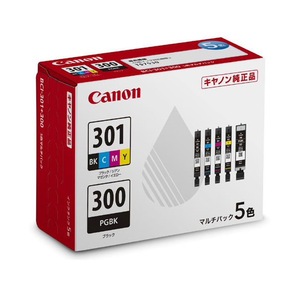 キヤノン（Canon） 純正インク BCI-301+300/5MP 1パック（5色入）