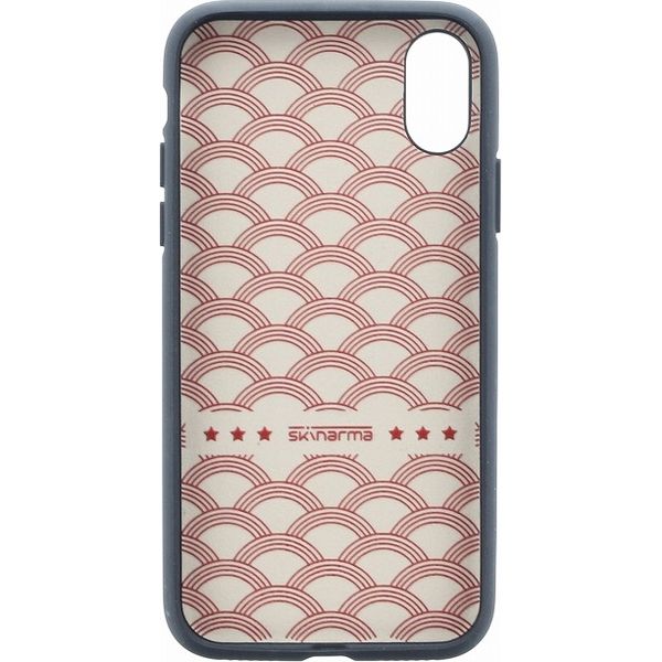 iPhone XS ケース カバー ハイブリッドケース 刺繍デニム シェルケース