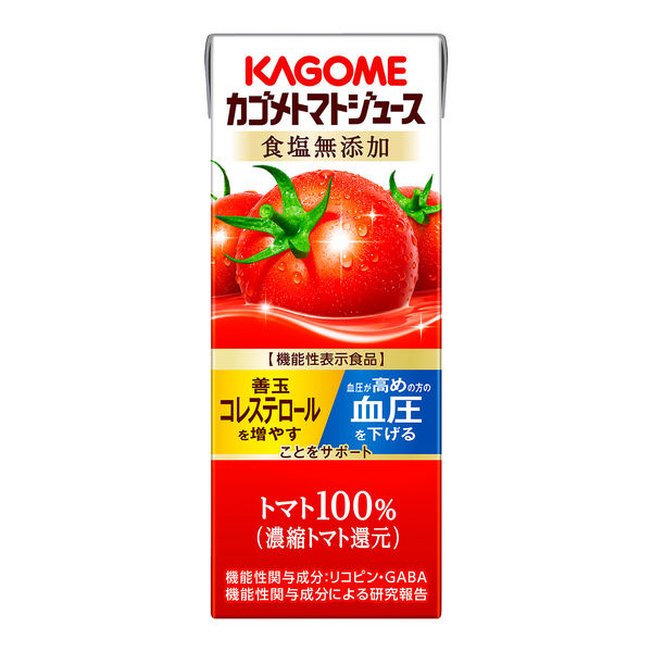 KAGOME - カゴメトマトジュース 食塩無添加 200ml × 30本（15本×2ケース） Amazon.co.jp: カゴメ トマトジュース 食塩無添加 200ml(24本入