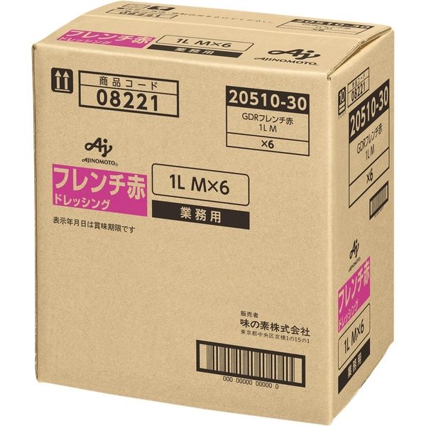 業務用」 味の素 味の素KK フレンチ赤ドレッシング 627 1ケース 1L×6