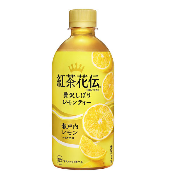 紅茶花伝 クラフティー 贅沢しぼりレモンティー 440ml 1箱（24本入