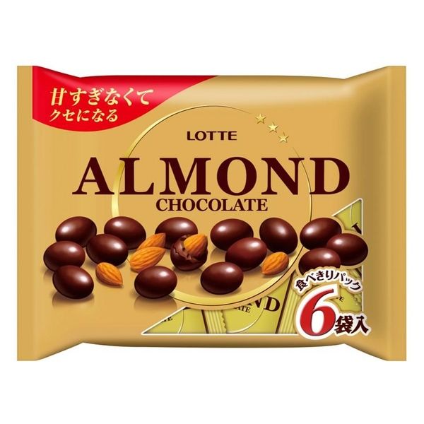 アーモンドチョコレートシェアパック 6個 ロッテ チョコレート