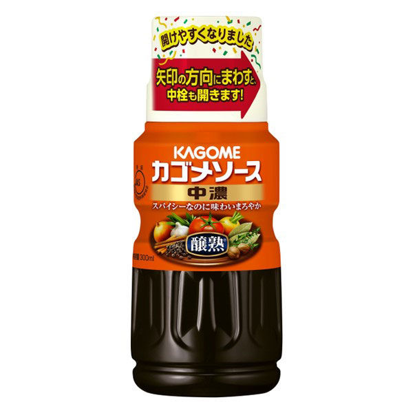 カゴメ　醸熟ソース中濃　300ml　2本