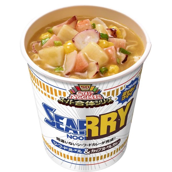 カップ麺 カップヌードル スーパー合体シリーズ カレー＆シーフード 79g 1セット（6個） 日清食品 - アスクル