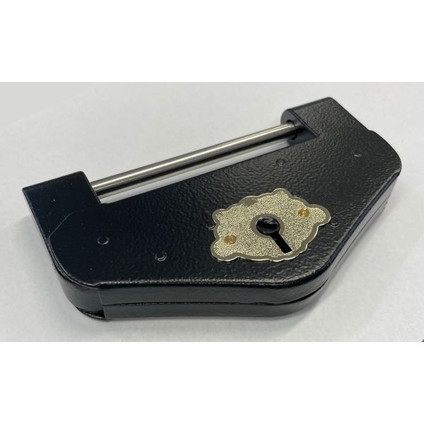 エイト 倉庫錠 小(4号) ブラック 鍵3本付 49210144 1個（直送品