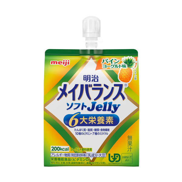 明治 メイバランス ソフトJelly バラエティBOX Ｂ（パイン/ピーチ/マスカット/ヨーグルト）2671121 1箱（24個入） - アスクル