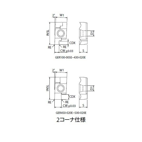京セラ チップ GER460ー020E:PR2025 1セット(10ケ)（直送品）