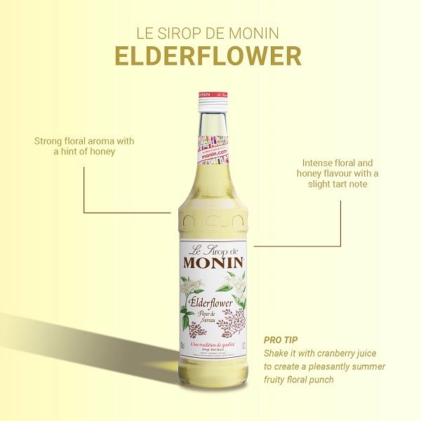 業務用 割り材 モナン エルダーフラワー・シロップ 700ml 1本 MONIN 割