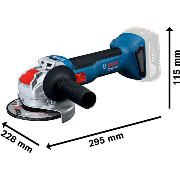 BOSCH コードレスディスクグラインダー GWX18V-8 1式（直送品） - アスクル