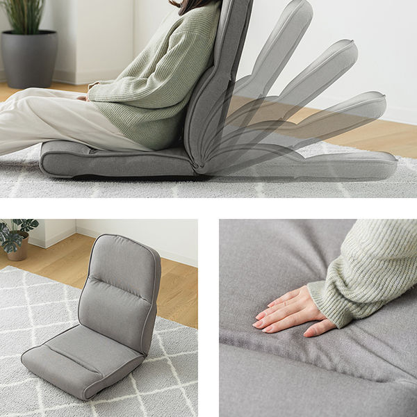 武田コーポレーション 低反発ハイバック座椅子 ZS-TH48DGY 1箱(4個入