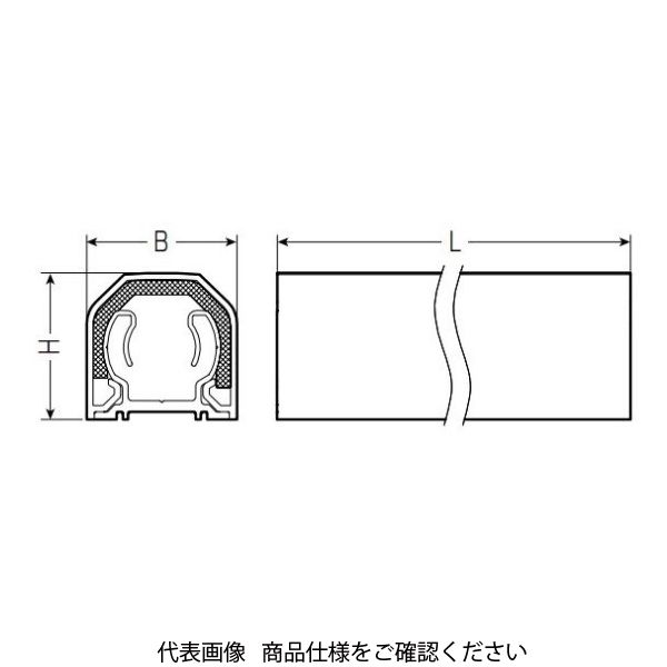 RMH-25M 配管モールH(断熱材付) 1個 未来工業 【通販モノタロウ】