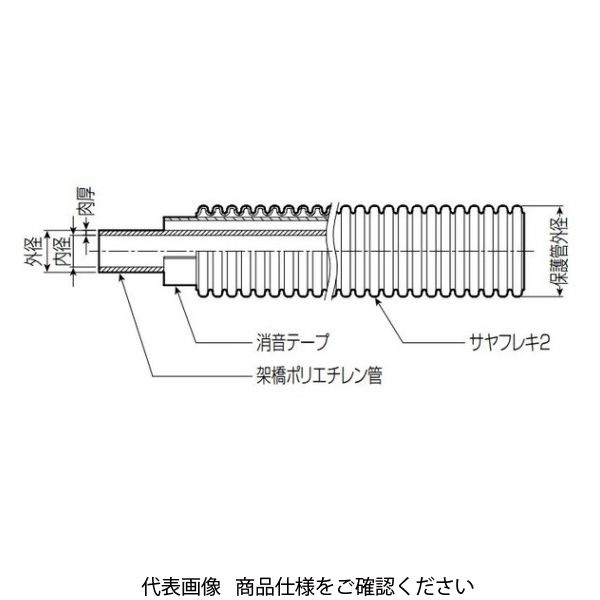 未来工業 ペックスフレキ（サヤ管ユニットタイプ） 給水用 LS2-3016-BT