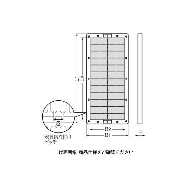未来工業 取付自在板 自己消火性樹脂製 BFO-5042M 1個(直送品 未来工業 取付自在板 自己消火性樹脂製 BFO-5042M 1個(直送品