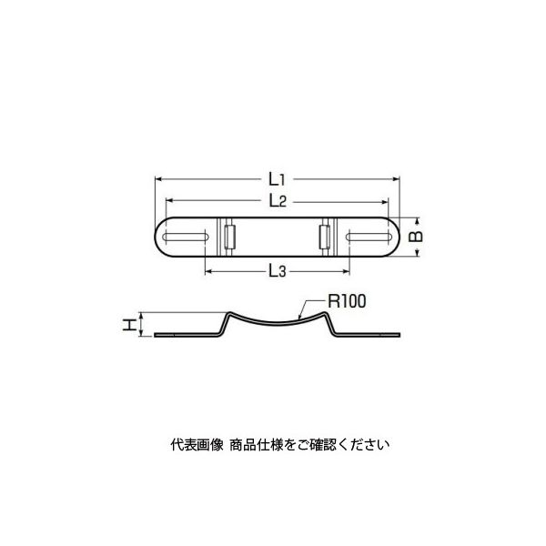 未来工業 ポールバンド金具 POB-4FWT 1セット（5セット）（直送品