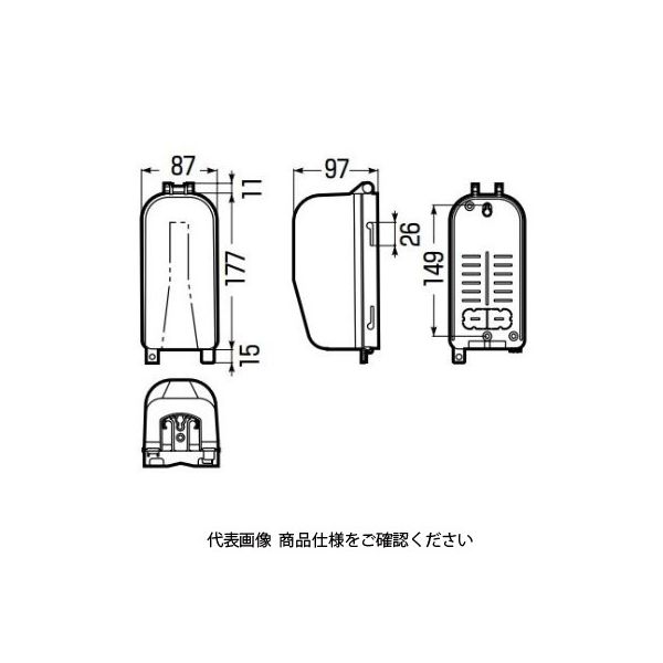 未来工業 CATV保安器ボックス HB-1J 1セット（5個）（直送品