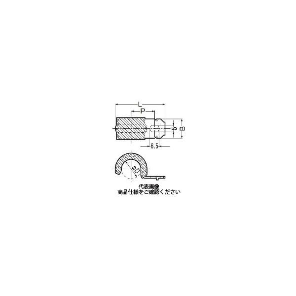 未来工業 コーティングステンレス片サドル（SV・CVケーブル用） 爪付タイプ SSKT-D11TC 1セット（100個）（直送品）