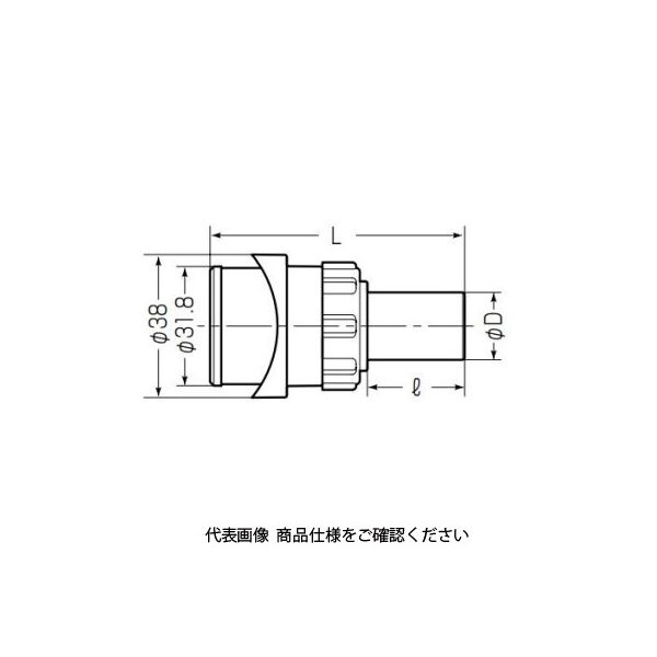 未来工業 ドレン配管アダプター（雨どい接続用） DA-AS 1セット（5セット）（直送品） アスクル