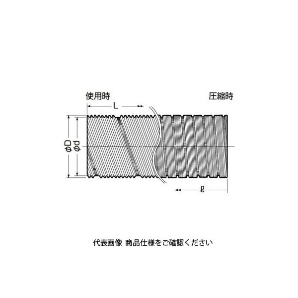 未来工業 アルミフリーダクト AFD-100N 1セット（12本）（直送品