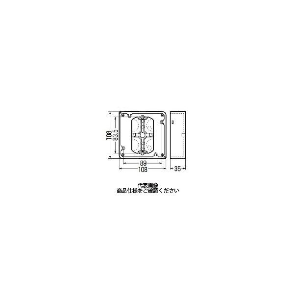 未来工業 埋込四角アウトレットボックス（極薄型・平塗代カバー